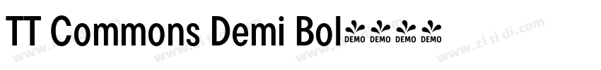 TT Commons Demi Bol字体转换